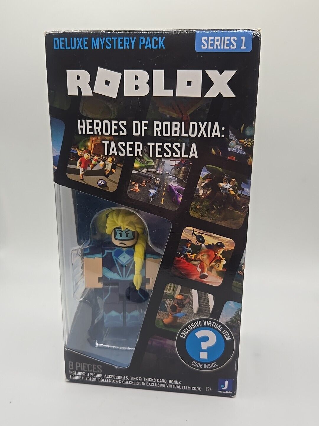 Figura Roblox Heroes Of Robloxia Taser Tessla Serie 1 Paquete Misterioso