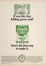 1965 Print Ad Quaker State Motor Oil Engine Life Preserver Oil City,Pennsylvania