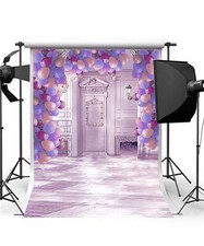 Balloons Photography Backdrops Studio Polyester 5x7 Romantic Wedding Background