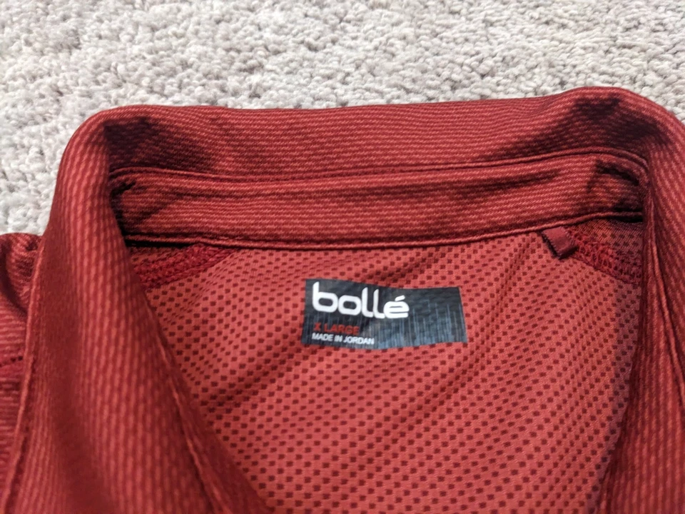 Polo Bolle Para Hombre XL Rojo Manga Corta Informal Golf Foto 4 de 4