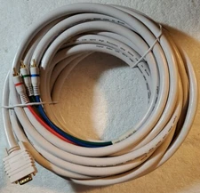 Steren 253 550iv HDTV SVGA 3RCA Component Cable, 50ft, ivory,  brand new