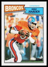 Mike Harden, 1987 Topps, #41, Denver Broncos,