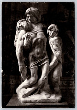 Postcard Firenze Galleria Academia The Pieta by Michelangelo Italy