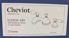 NEW Cheviot Widespread Lavatory Faucet, Chrome Lever Handles 5220CH-LEV