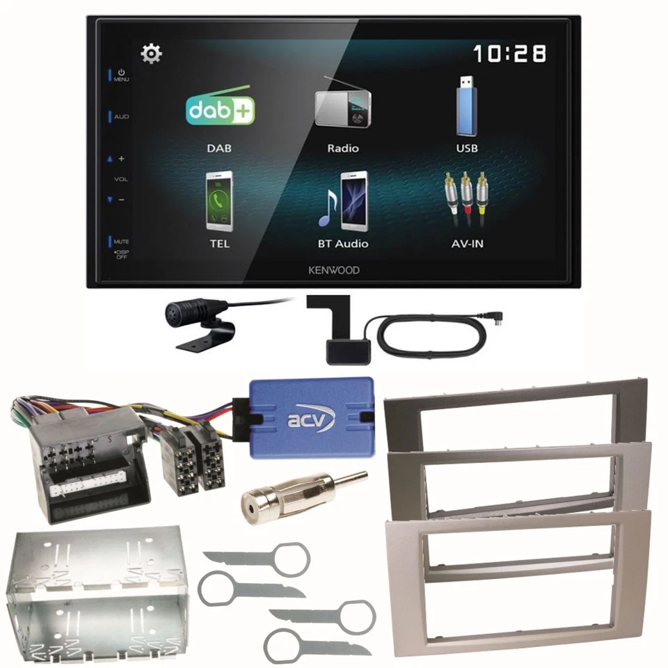Kenwood DMX-125DAB Bluetooth MP3 Einbauset für Ford Focus C-Max Fiesta Transit - Bild 1 von 1