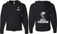 Ford Mustang Full Zip Hoodie Shelby Cobra Front and Back