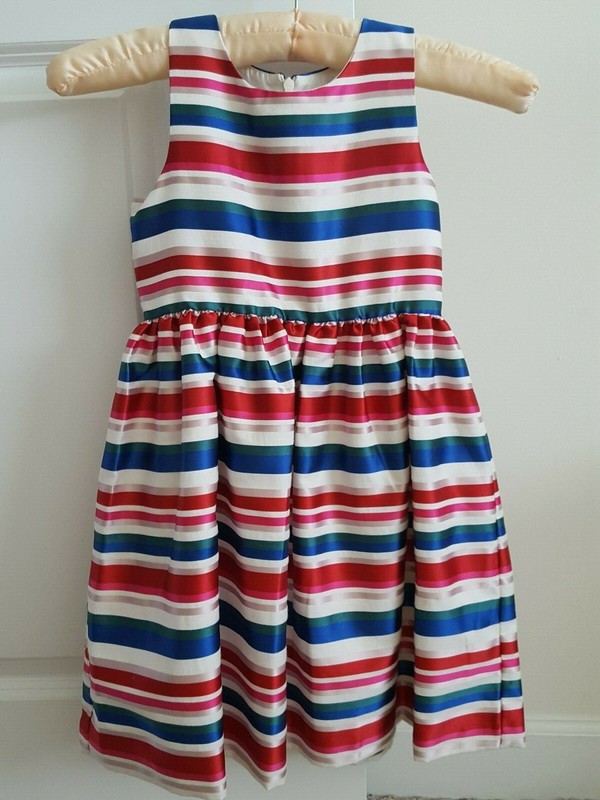 GYMBOREE GIRLS STRIPED JACQUARD PARTY DRESS - TODDLER SIZE 5