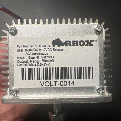 RHOX 36V-48V, to 12 v 30 AMP Voltage Reducer, Club Car Precedent 08.5+
