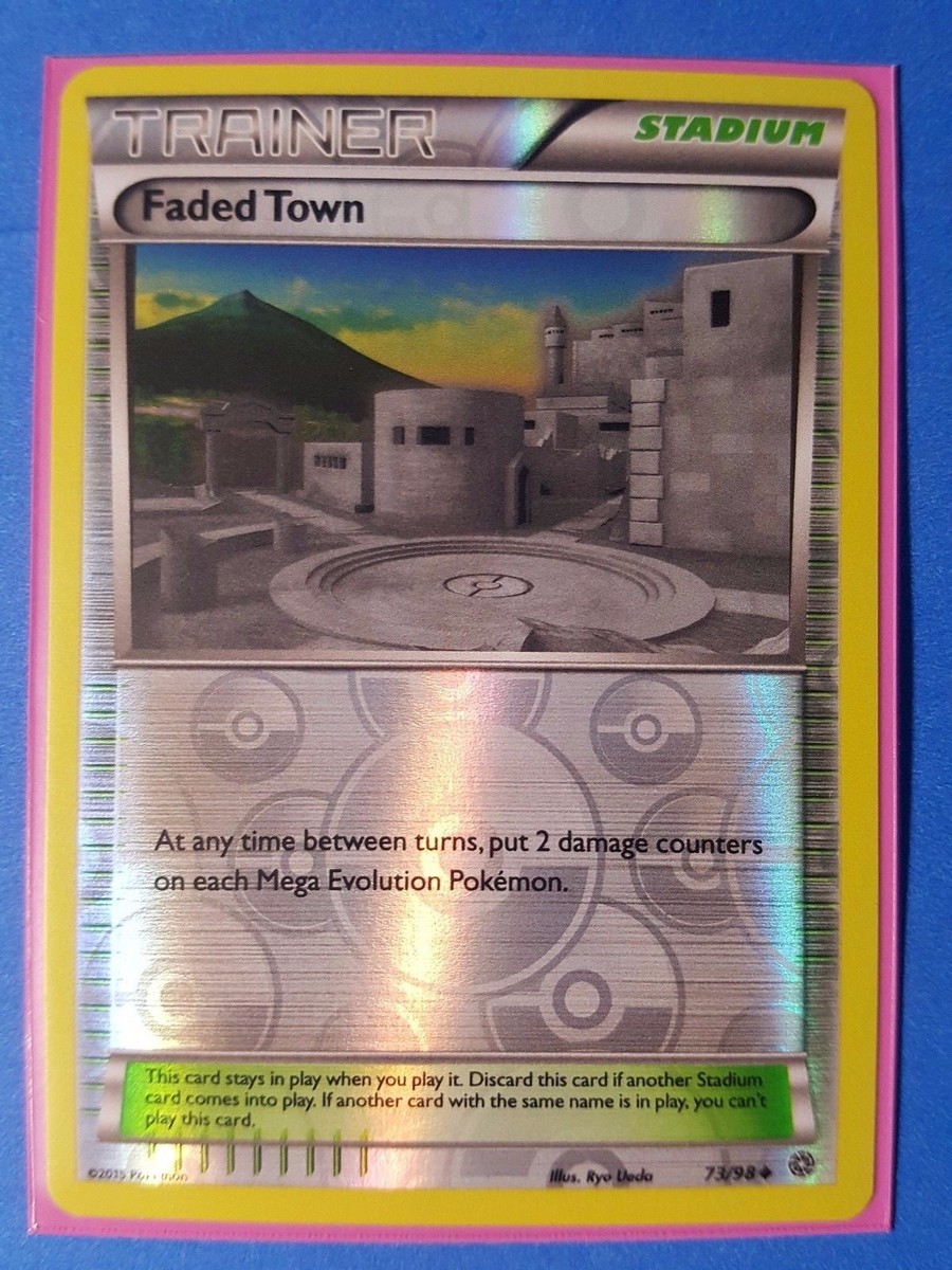 reverse holo Faded Town 73/98 Pokemon card XY Ancient Origins
