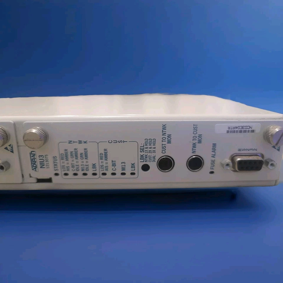 Adtran DS3 NIU3 Chassis 3-Slot Shelf Unit 1212073L1 + (3) 1213075 Modules - Image 2 of 4