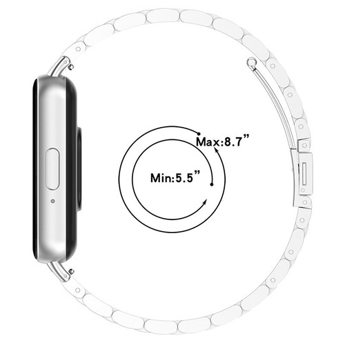 Ersatz Metall Armband Edelstahl Uhrenarmband für Samsung Galaxy Fit 3 - Bild 3 von 23