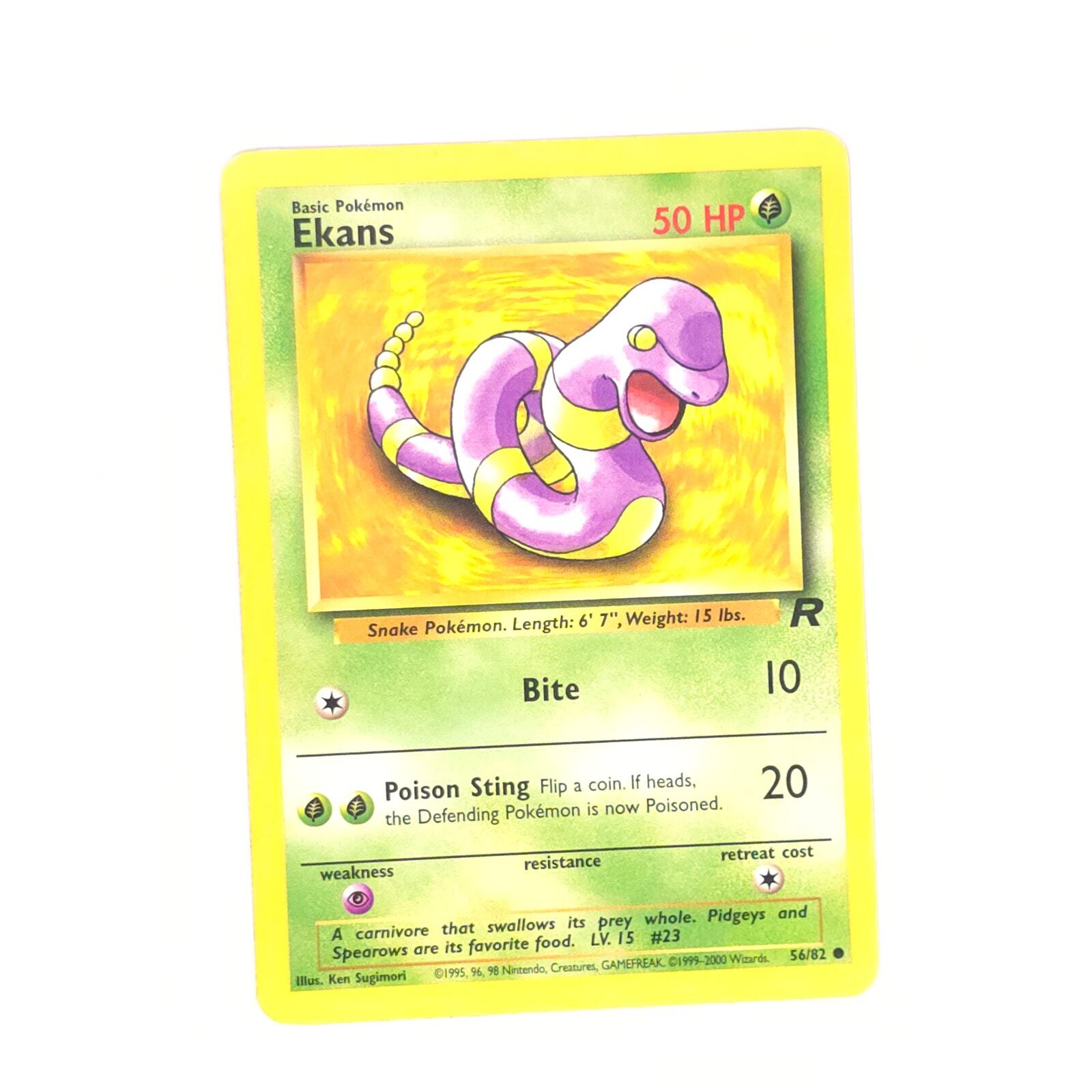 Ekans 56/82 Pokemon Team Rocket Common NM