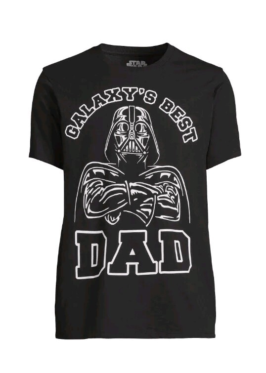 Star Wars Darth Vader The Best Dad Apparel Men's Graphic T-Shirt, Black  Size 2XL