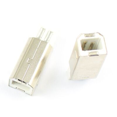 5Pcs USB 2.0 Type B 4 Pin Male   Plug Connector Socket For Printer Port #T1