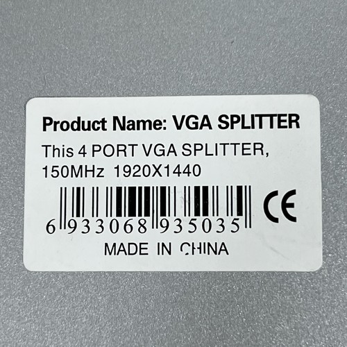 MT-VIKI MT-1504 VGA Splitter 4 Ports 150 MHz - Picture 5 of 5