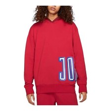 Nike Men's Air Jordan Sport DNA Fleece Pullover Hoodie Gym Red DA7186-687 Sz S