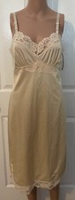 Vintage Nancy King Lingerie Champagne Full Slip-Size 34-New With Tags 8
