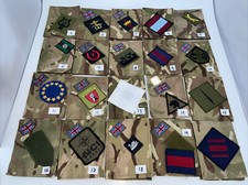 X2 MTP Army Issued Blank Blanking Patches UBACS/PCS Regiment RLC Medic Patches