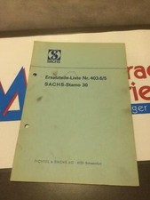Sachs Standmotor 30 Ersatzteilkatalog Ersatzteilliste Ersatzteile Handbuch A5043