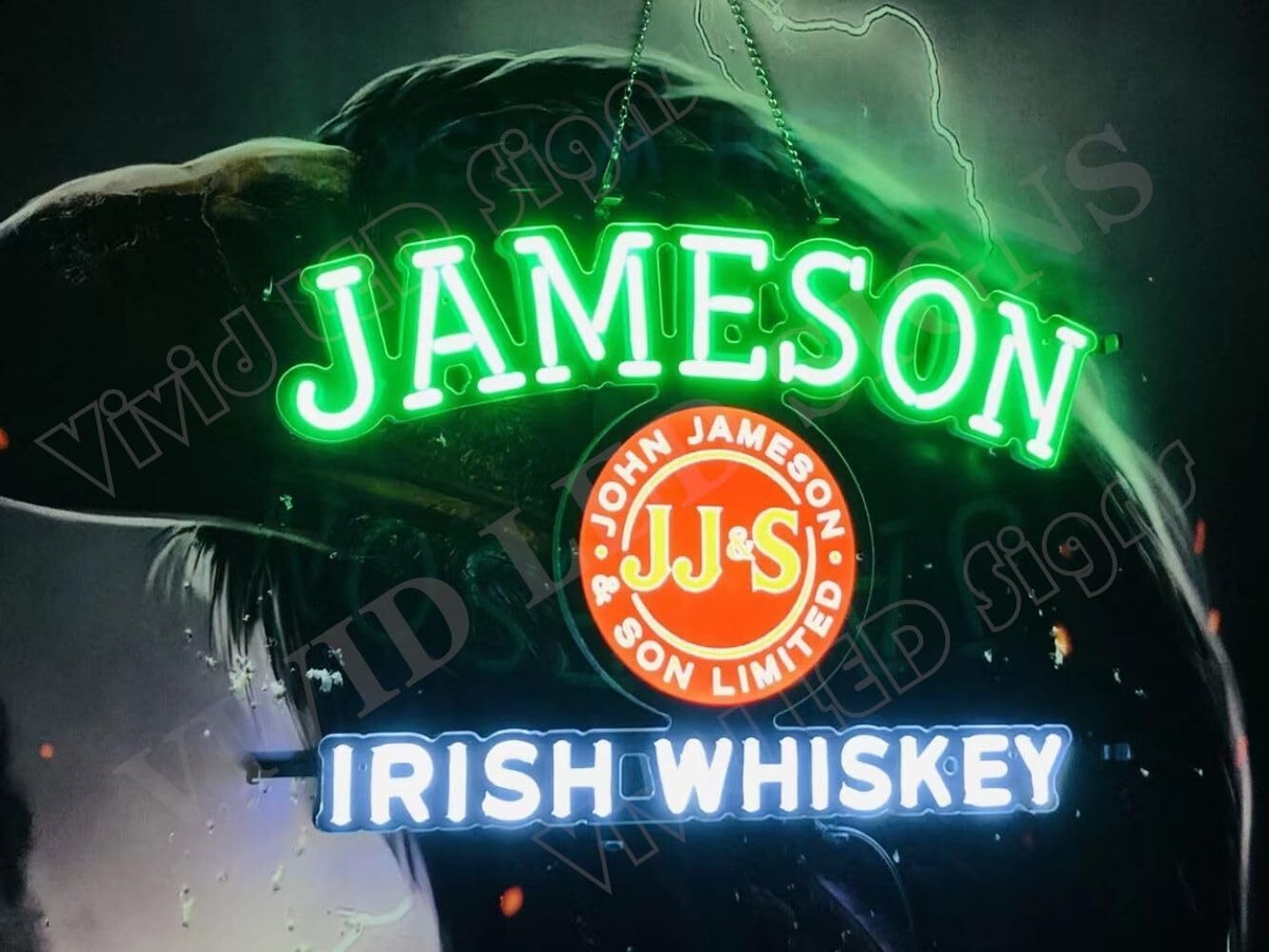 ウイスキー Whiskey ネオン LED 看板 Irish BAR PUB JURONGYILU Whiskey Bar Neon Sign Led Neon Lights For Wall
