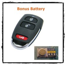 Remote Control Shell Pad Case 3 Button For Kia Carnival Grand Key Fob Battery VQ