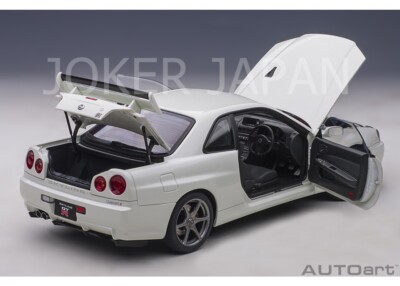 AUTOart Nissan Skyline GT-R (R34) V-spec II (White Pearl) JDM | eBay