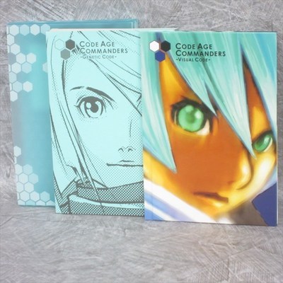 CODE AGE COMMANDERS Complete Art Set w/Postcard Comic Card PS2 Book 2005 Ltd