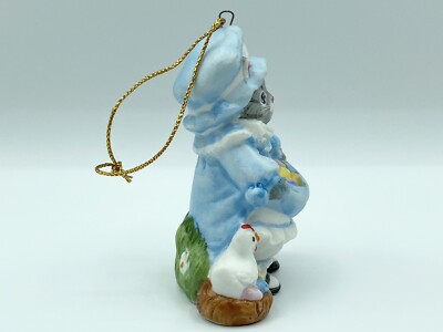 Vintage Kitty Cucumber Ornament Easter Figurine B. SHACKMAN SCHMID