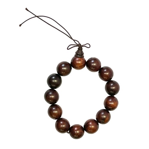 Chinese Zitan Rosewood Beads Hand Rosary Praying Bracelet ws2414