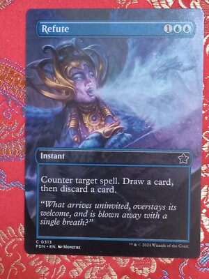 mtg foundations borderless cards Magic The Gathering - Foundations - Think Twice (Borderless Card) main image 1