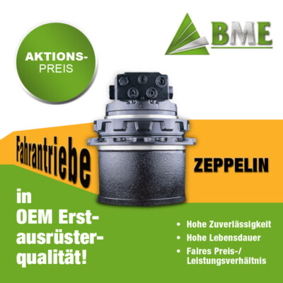 Fahrantrieb Fahrmotor für Zeppelin Minibagger Bagger - 2 Stück zum Aktionspreis!