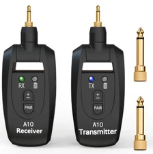 Wireless System Built-in Rechargeable Transmitter Receiver for Electric Guitar