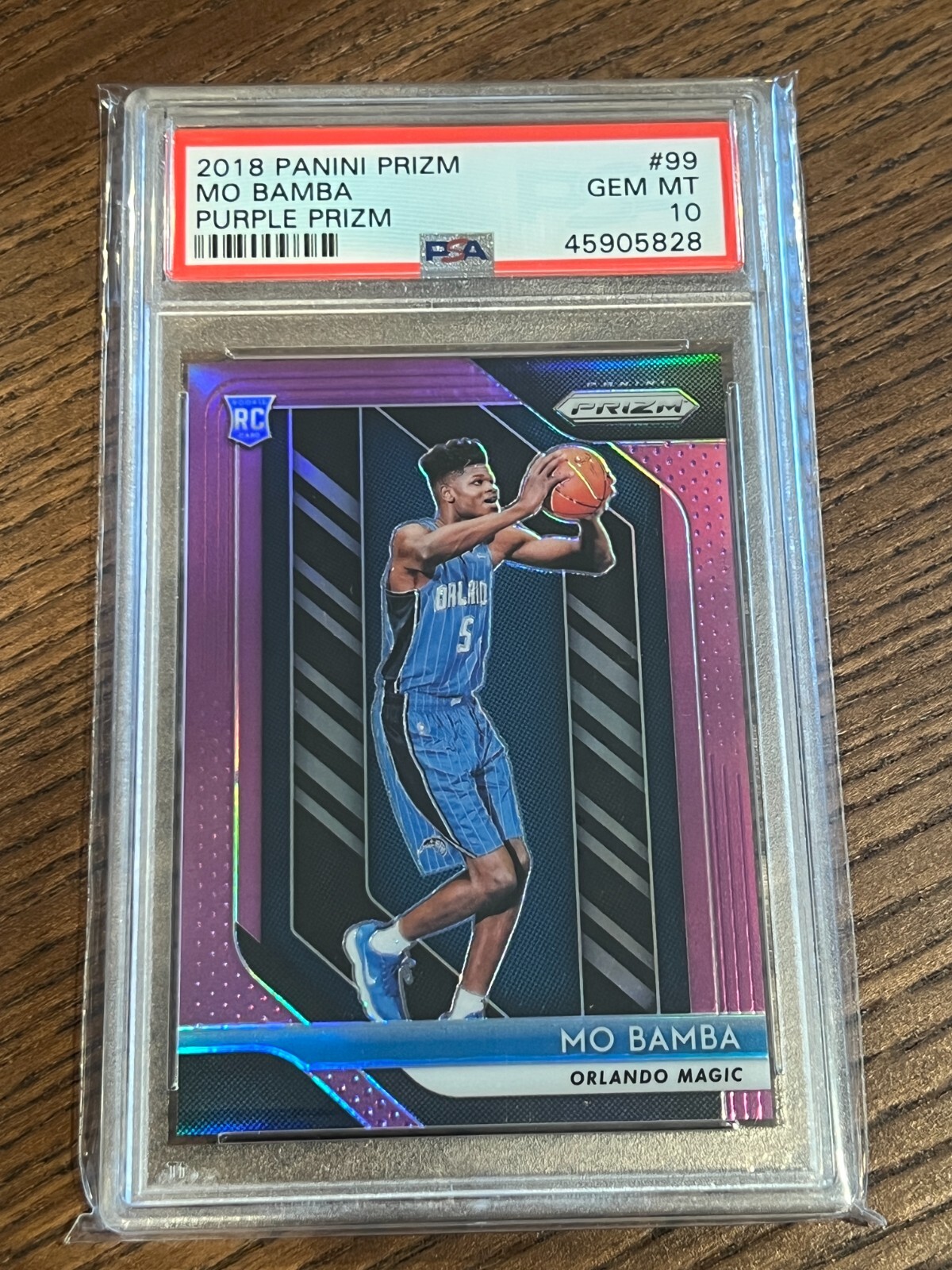 PSA 10 2018-19 Panini Prizm Mo Bamba Rookie Purple Prizm #99 /75!