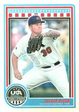 2025 Panini Stars and Stripes Holofoil #82 Tucker Biven USA Baseball