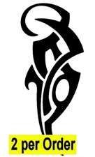 2 Celtic Tribal Bike Temporary Fake Tattoos Waterpoof Body Flash Art Transfers