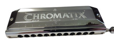 Suzuki SCX-48 Chromatic Harmonica C1-D4 12 Holes 48 Sounds Instrument Very Good