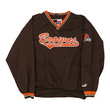 Cleveland Browns Puma Nfl Windbreaker - Large Brown Polyester