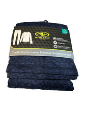 athletic works boys thermal underwear set long sleeve  pants size large 10 12