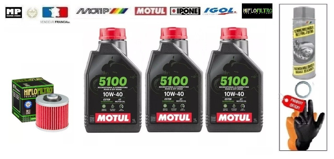 Kit Vidange Standard Yamaha SR 500 avec Huile Haut de Gamme Motul 5100
