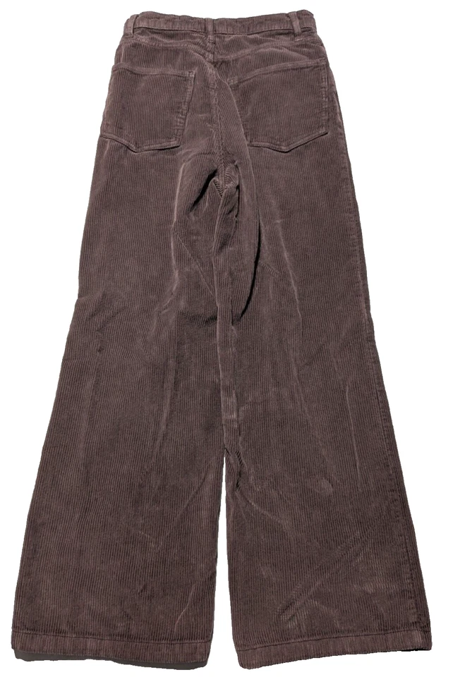 BDG URBAN OUTFITTERS HIGH & WIDE CORDUROY Women 26 Brown Cotton Pants - Image 2 of 4