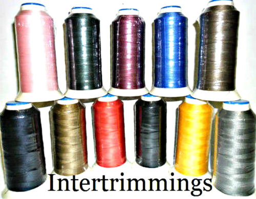 STRONG BONDED NYLON THREAD 60'S, 1000MTR,UPHOLSTERY ASSORTED COLOURS, FREE P&P - Zdjęcie 1 z 16