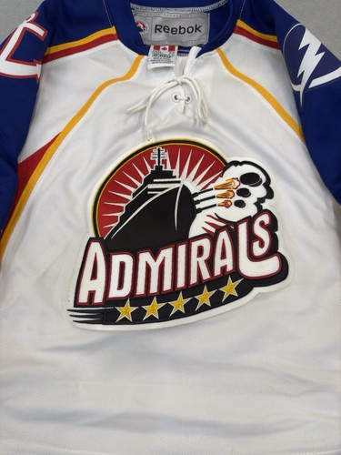 Camiseta Norfolk Admirals Reebok CCM AHL Tampa Bay Lightning Juvenil S/M Hockey - Imagen 4 de 8