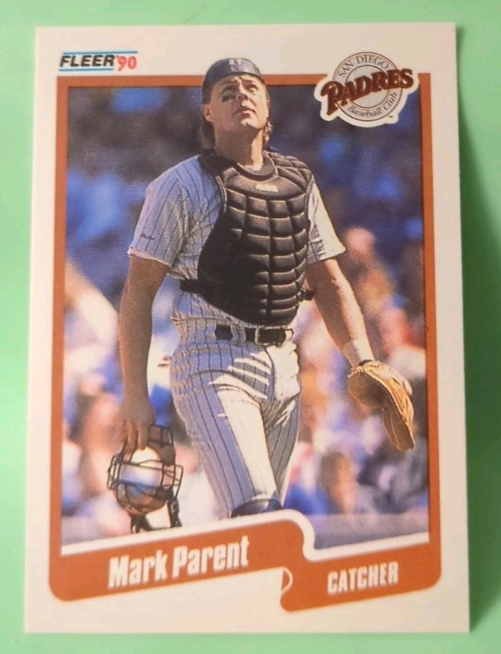 1990 Fleer - Mark Parent #164 - San Diego Padres 