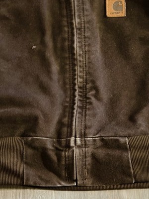 Vtg Carhartt J25 DKB Mens XL Insulated Work Jacket Brown Dekalb