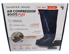 Sharper Image Air Compression Boots Flex Leg Recovery Small/Medium 5'- 5'8" Tall