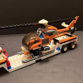 Lego 7686 City Helicopter Transporter Complete Box Manual Missing Some Stickers