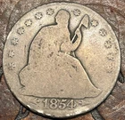 1854 Seated Liberty Half Dollar USA 🇺🇸 Historic Silver Coin