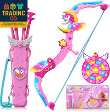 Unicorn Toys for Girls Ages 3-12, 6 Magic Lights Bowarrow Unicorn Horn, Wings, S