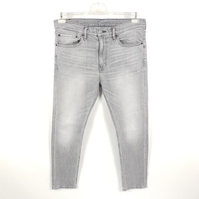 Levi's Jeans 510 Herren W34 L30 Grau Slim Tapered Stretch Denim Hose Light Wash
