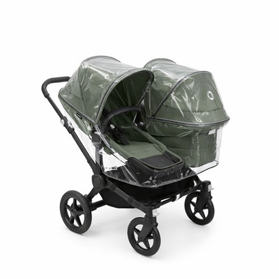 Regenschutz für Bugaboo Donkey Duo Double (alle Versionen) hergestellt in Großbritannien supersoft PVC